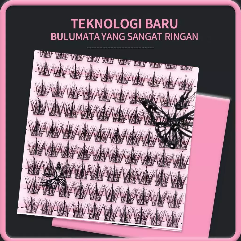 MILAI Bulu Mata A08 Trilogy Bulu Mata Palsu - Eyelash Extension | Riasan Mata Bulumata Palsu Thumbnail 3