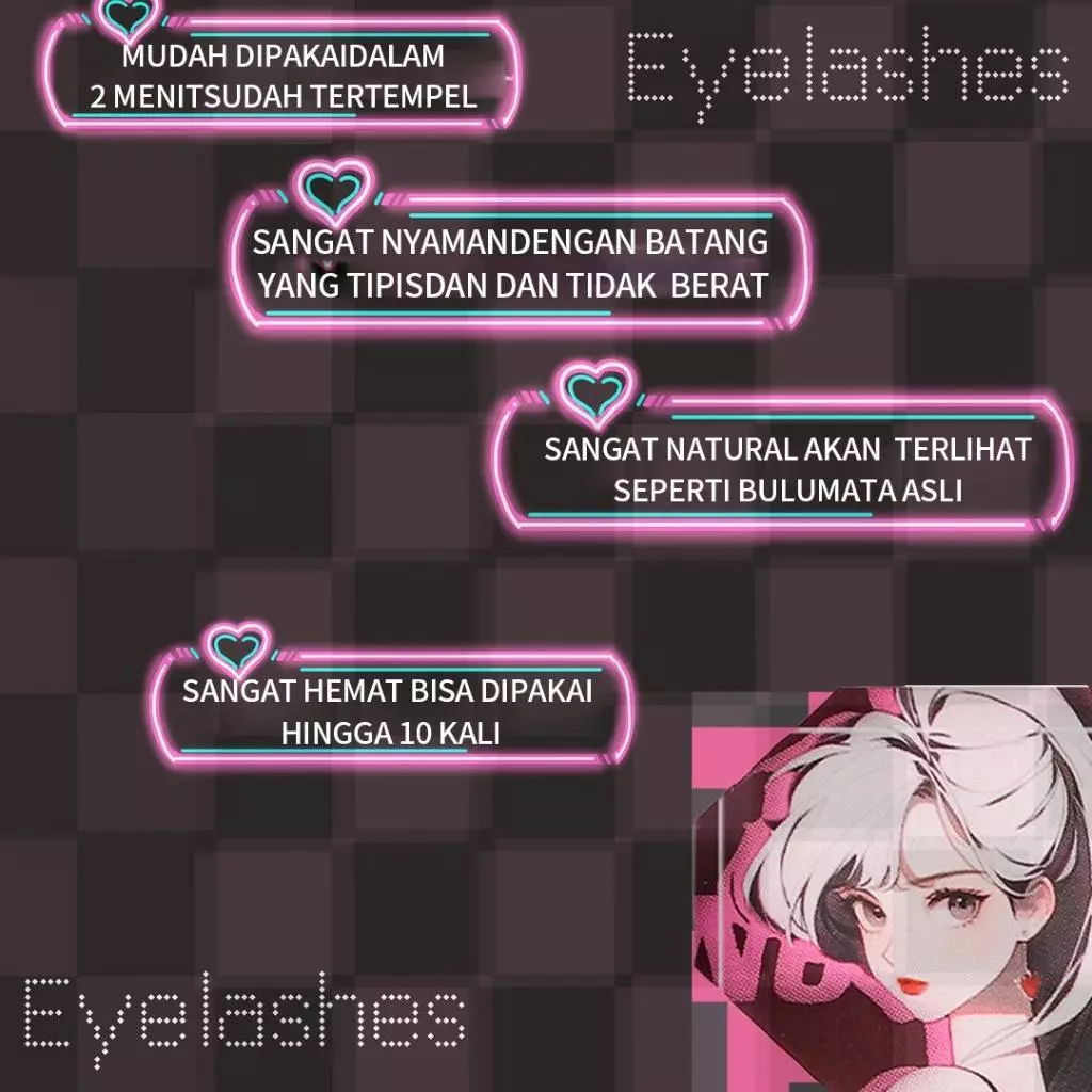MILAI Bulu Mata A08 Trilogy Bulu Mata Palsu - Eyelash Extension | Riasan Mata Bulumata Palsu Thumbnail 6